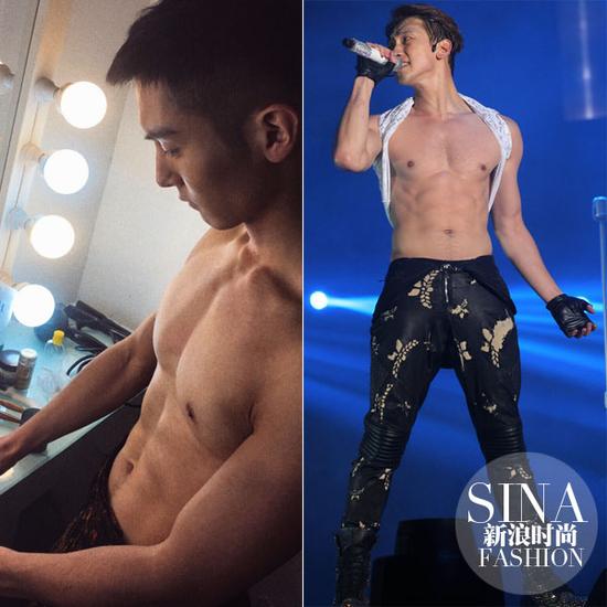 盛一倫、Rain大膽露肉