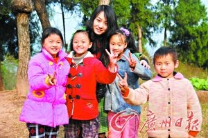 暨大女生安芯在義工旅行中