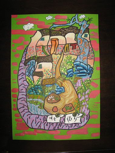 《和諧家園》李沅真（女）12歲、工人第一新村小學(xué)、輔導(dǎo)教師：楊曉媚