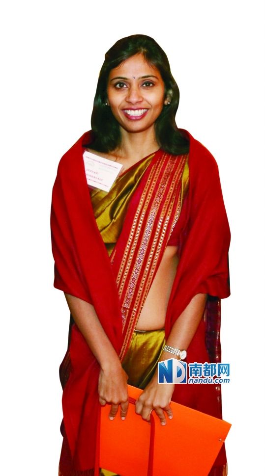 被美國拘押的印度駐紐約副總領(lǐng)事德夫亞尼·科布拉加德。