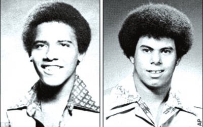 奧巴馬（左）與卡庫嘎瓦（右）高中紀(jì)念冊中的照片，當(dāng)時他們非常要好。