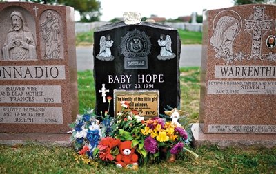 “希望寶寶”的墓碑。