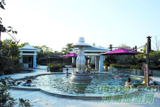 花都溫泉，從天空下走到房間里