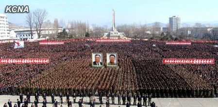 朝鮮民眾稱，朝鮮軍民“將在任意時期、對任意對象隨意實施無止境的正義打擊，一定實現(xiàn)民族的夙愿祖國統(tǒng)一大業(yè)”。