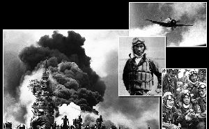 太平洋戰(zhàn)爭后期神風(fēng)特攻隊實施自殺式攻擊成員駕駛裝載單程燃料的戰(zhàn)機沖向美軍艦船 太平洋戰(zhàn)爭后期神風(fēng)特攻隊實施自殺式攻擊成員駕駛裝載單程燃料的戰(zhàn)機沖向美軍艦船