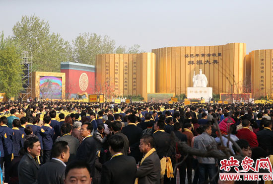 拜祖大典會場。映象網(wǎng)記者 邵恰 攝