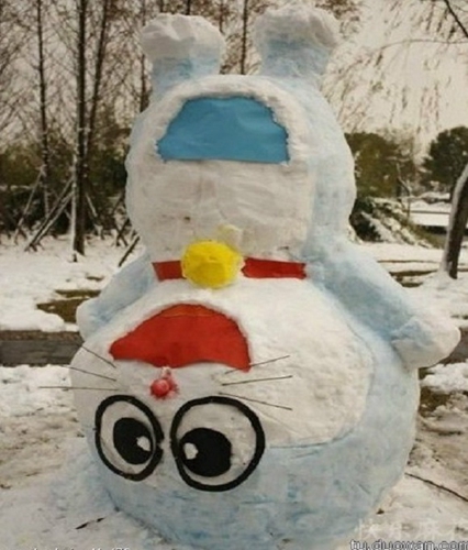 創(chuàng)意十足！日系列卡通雪人走紅