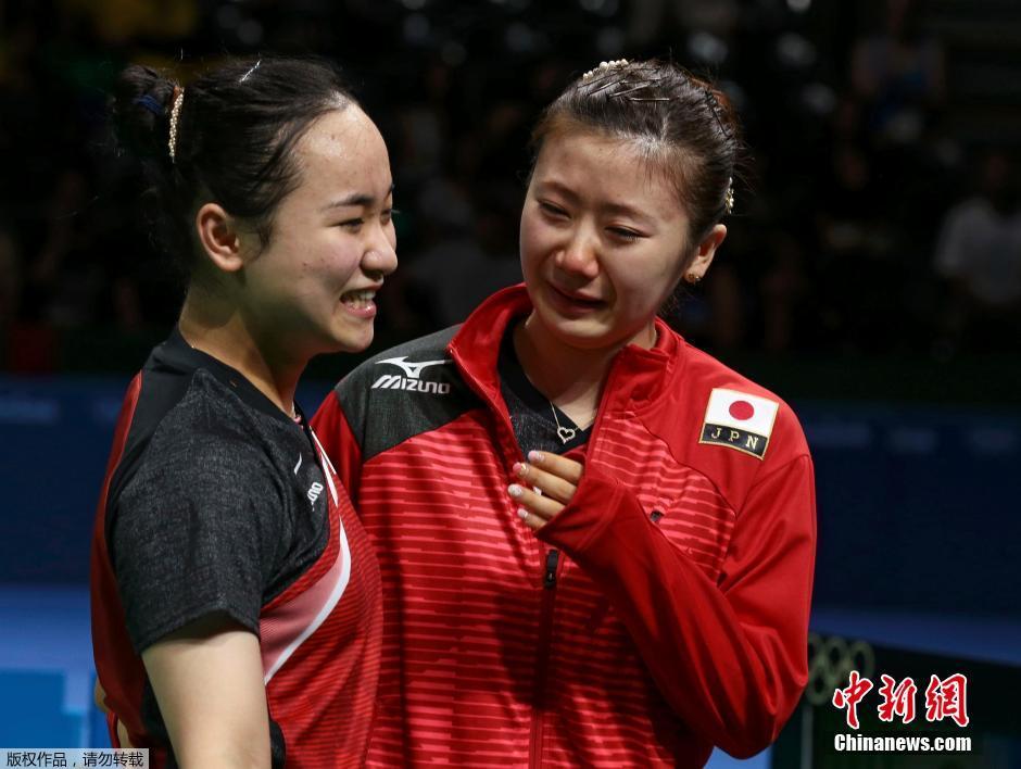 日本擊敗新加坡奪乒乓女團(tuán)摘銅 福原愛哭了 日本擊敗新加坡奪乒乓女團(tuán)摘銅 福原愛哭了