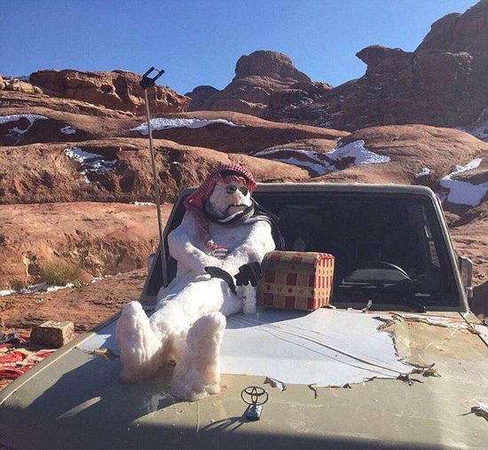 　一位宗教學(xué)者稱堆雪人褻瀆伊斯蘭教，引發(fā)眾多網(wǎng)友不滿。（網(wǎng)頁(yè)截圖）