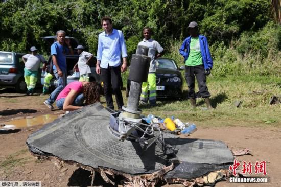 新發(fā)現(xiàn)的疑似馬航MH370殘骸。