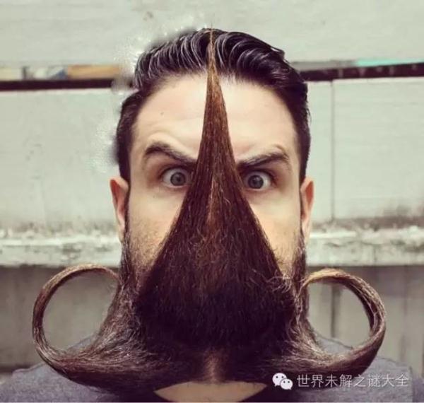 美國大叔有一把神奇的胡子:可以變成各種造型