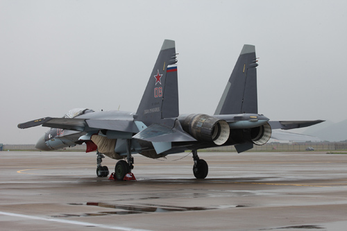 俄羅斯蘇-35飛機 新華社發(fā)