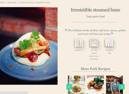 英國名廚奧利弗惹議，將臺灣刈包說成韓國街頭小吃，引發(fā)網(wǎng)友紛紛在下面留言抗議。（圖／翻攝自jamieoliver.com）